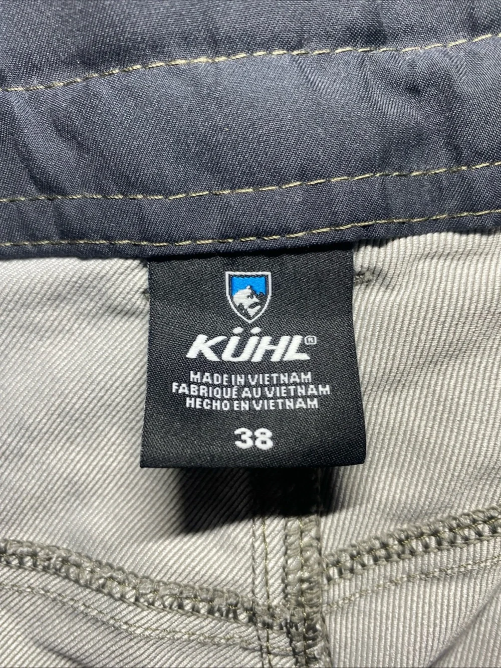 Kuhl Shift Amphibia Shorts Men's Size 38 Gray Quick-Dry Hiking Style 5129